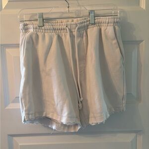 PacSun Cream Athletic Shorts